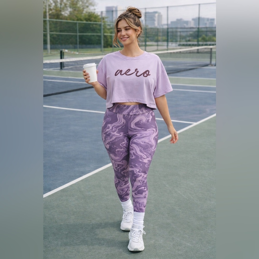 Aeropostale Sport cropped Active Top